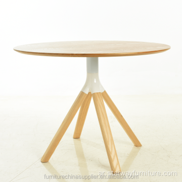 طاولة طعام خشبية صلبة عالية الجودة بتصميم حديث
